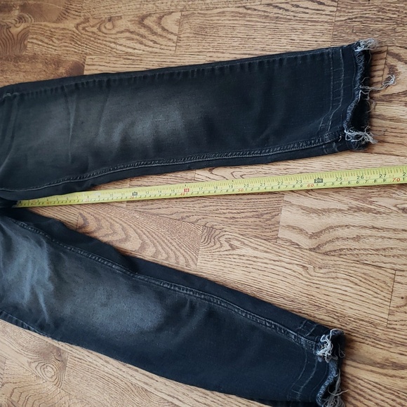 (27) Calvin Klein Ankle Skinny Stretch Frayed Hems Dark Wash Trendy Streetwear - Picture 7 of 12
